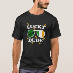 Lucky St patrick's day Sunglass with Shamro T Shirt