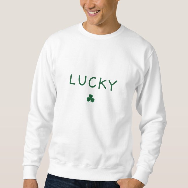 Lucky St. Patrick's Day Sweatshirt (Framsida)