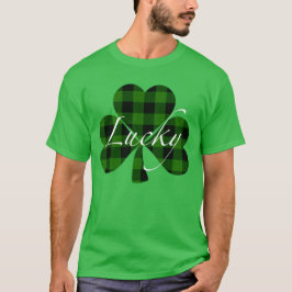 Lucky St. Pattys Shamrocks | Utbetald grönt T Shirt