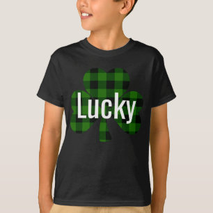Lucky St. Pattys Shamrocks Utbetald grönt T Shirt