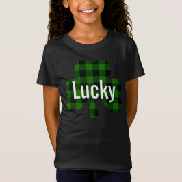 Lucky St. Pattys Shamrocks | Utbetald grönt T Shirt