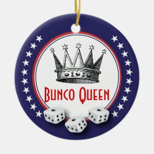 Lucky Stars Bunco Queen Julgransprydnad Keramik