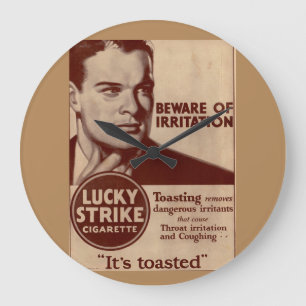 Lucky Strejka - Var försiktig med irritation Stor Klocka
