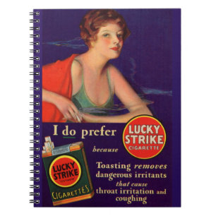 Lucky Strejkas 1920-talets cigarett och Anteckningsbok