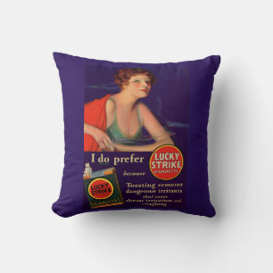 Lucky Strejkas 1920-talets cigarett och Kudde