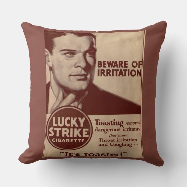 Lucky Strejkas - Var försiktig med Irritation Kudde (Framsida)