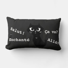 Lucky Svarta katter Hälsning & Speciell R Lumbarkudde