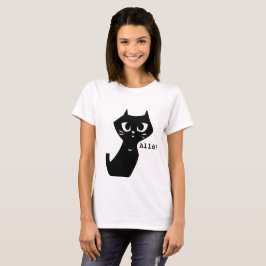 Lucky Svarta katter Hej T Shirt