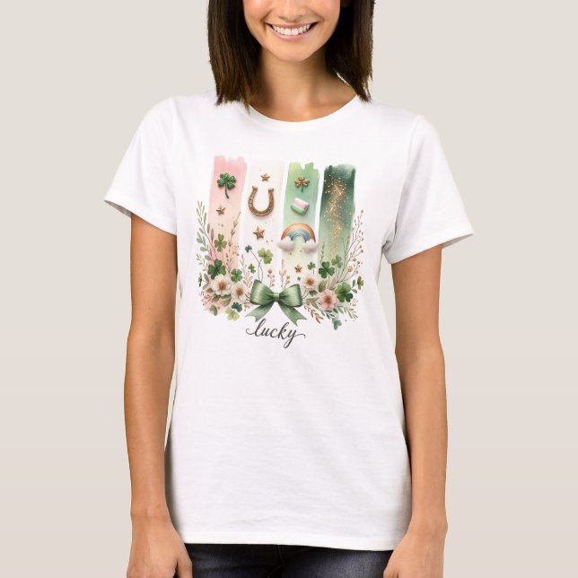 Lucky Symbols, St. Patrick's Day T-shirt (Framsida)