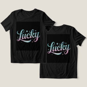 Lucky Teal Rosa Silver Stars T Shirt