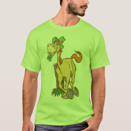 Lucky Tecknad Horse on St patrick's day Apparel Tee