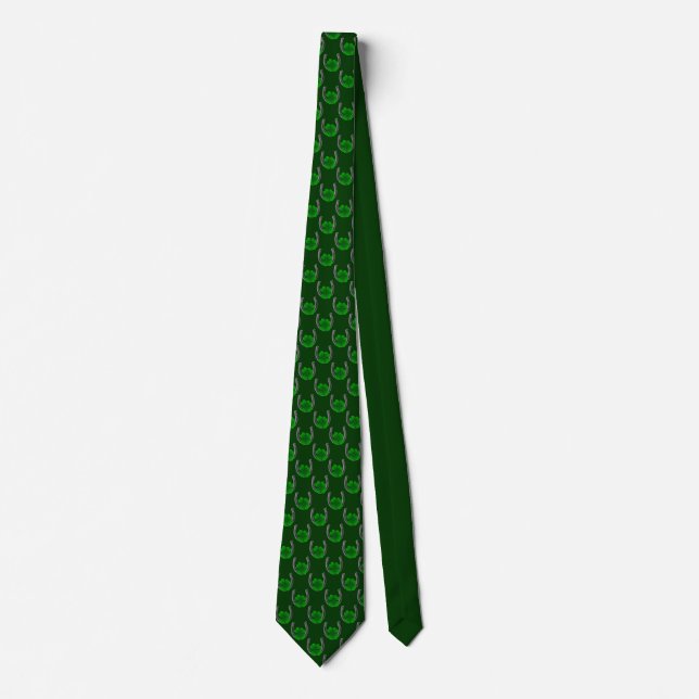 Lucky Tie Lucky Horseshoe Tie 4 Löv Klöver Tie Slips (Framsida)