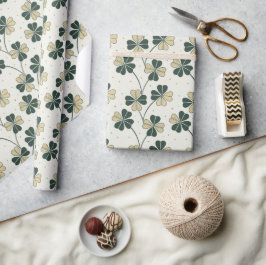 Lucky & Timless Shamrock Wrapping Papper Presentpapper