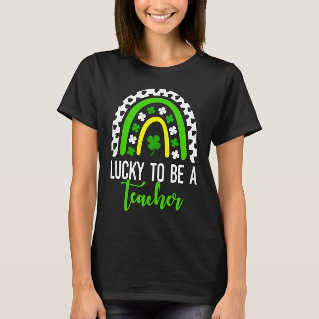 Lucky To Be A Teacher Smarter Dalmatian Dogs St Pa T Shirt (Framsida)