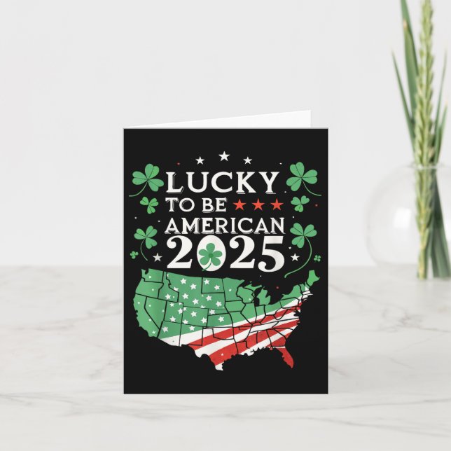 Lucky to be American 2025 - American St. Patrick's Kort (Framsida)