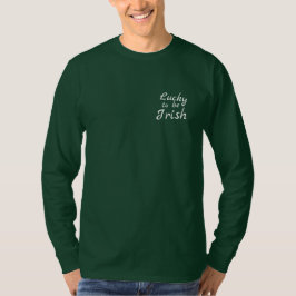 "Lucky to be Irish" Manar Långärmad T-Shirt