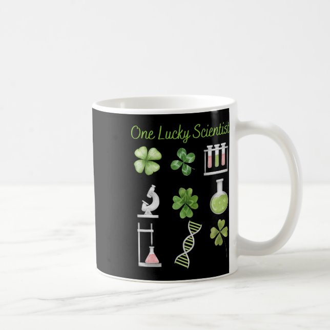 Lucky To Be Science Beakers Chemistry Scientist Pa Kaffemugg (Höger)