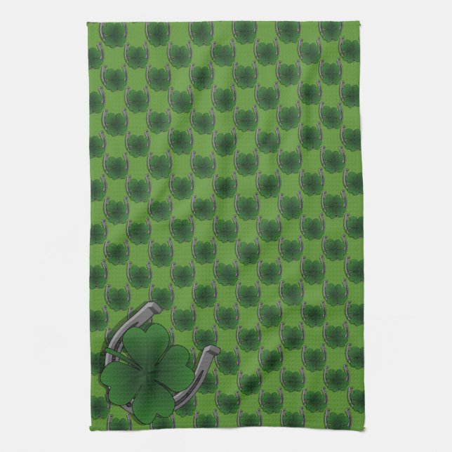 Lucky Towels St. Patrick's Tea Towels Customize Kökshandduk (Vertikal)
