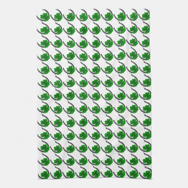 Lucky Towels St. Patrick's Tea Towels Customize Kökshandduk (Vertikal)