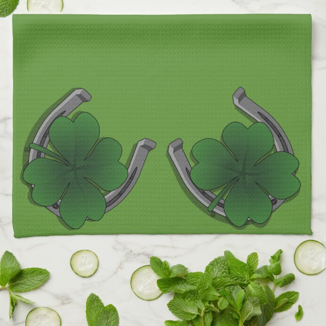 Lucky Towels St. Patrick's Tea Towels Customize Kökshandduk (Vikta)