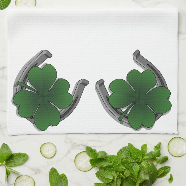 Lucky Towels St. Patrick's Tea Towels Customize Kökshandduk (Vikta)