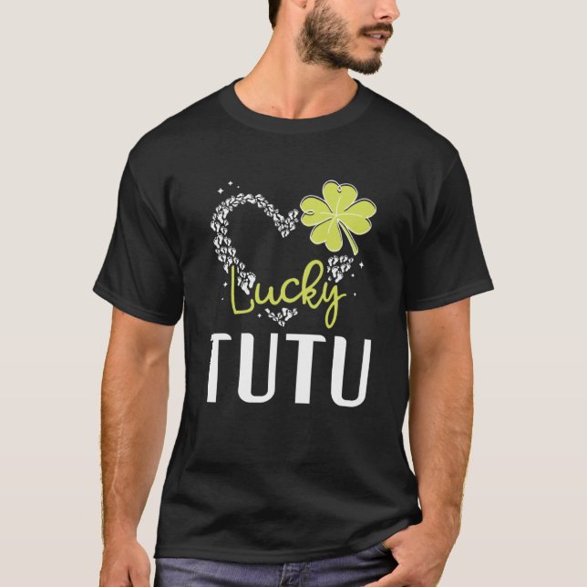 Lucky Tutu St Patricks Day womens T Shirt (Framsida)