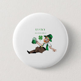 Lucky | Typografi | Ha en blissful St Patrick's Knapp