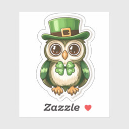 Lucky Uggla St. Patrick's Day Sticker Klistermärken