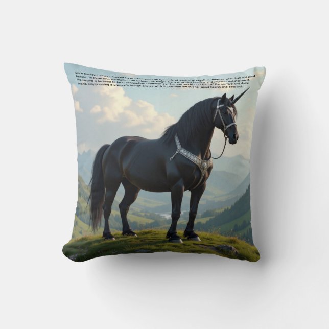 Lucky Unicorn Kudde (Framsida)