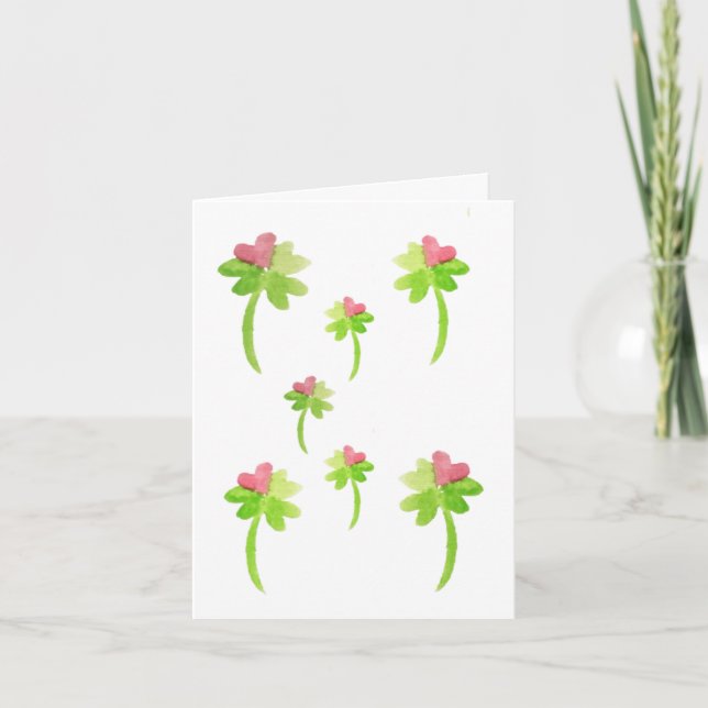 Lucky Valentine's Day Card Tack Kort (Framsida)