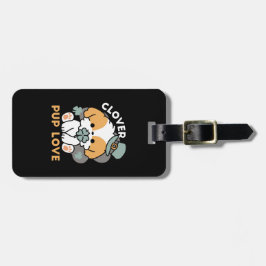 Lucky Valp med Klöver - St. Patrick's Day Gift Bagagebricka