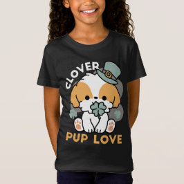 Lucky Valp med Klöver - St. Patrick's Day Gift T Shirt