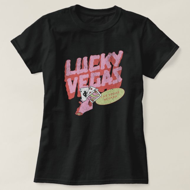 Lucky Vegas T Shirt (Design framsida)