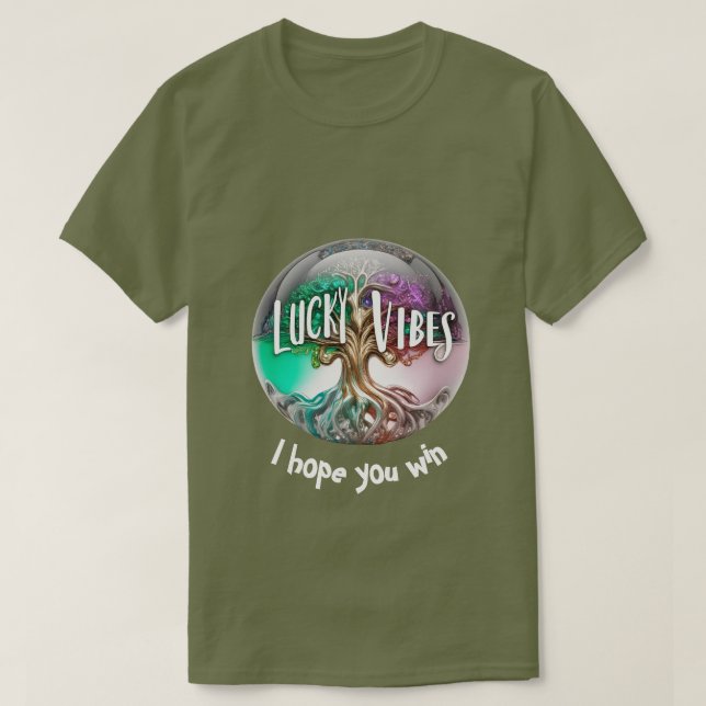Lucky Vibes 01 T Shirt (Design framsida)