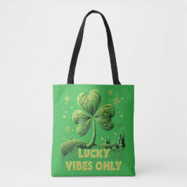 Lucky Vibes Only Garn Clover St. Patrick's Day Tygkasse