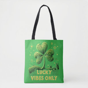 Lucky Vibes Only Garn Clover St. Patrick's Day Tygkasse