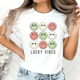 Lucky Vibes, St patrick's day Shirt, Trendiget T Shirt