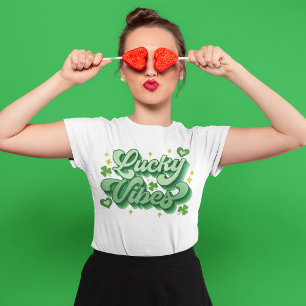 Lucky Vibes St patrick's day T Shirt