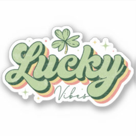 Lucky Vibes St. Patrick's Day Vinyl Sticker Klistermärken