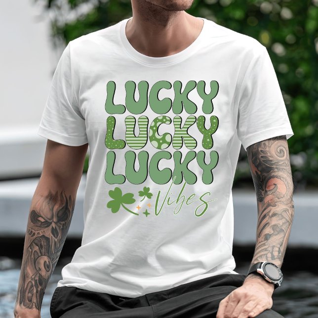 Lucky Vibes T-Shirt, St. Patrick's Day T-Shirt (Skapare uppladdad)