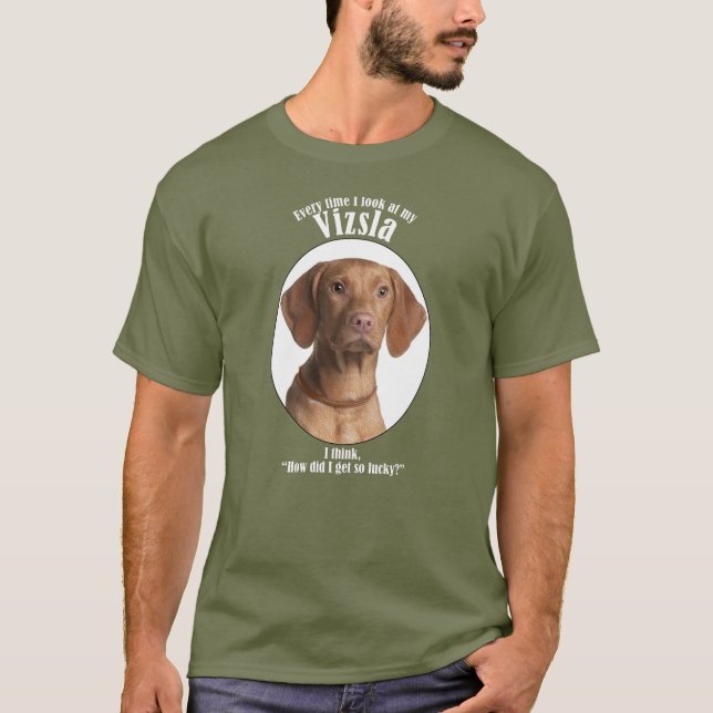 Lucky Vizsla T-Shirt (Framsida)