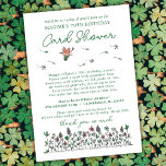 Lucky Wildblommor Milestone Birthday Card Shower Inbjudningar<br><div class="desc">Meddela vänner och familj om en milstolpe-födelsedag med vår inbjudan till kortgranskaren. Perfekt för dem som föredrar ett firande med låg nyckel uppmuntrar denna inbjudan de kära att skicka hjärtfiltkort för att markera tillfälle. Perfektens gåva till en milstolpe 50:e, 60:e 70:e 80:e eller 90:e födelsedag! Särskilt för födelsedagar i mars...</div>