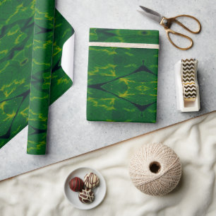 Lucky Wrap Grönt Irish Klöver Mönster nr 6 Presentpapper