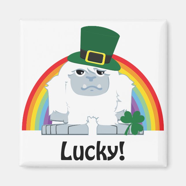 Lucky Yeti Leprechaun Magnet (Framsidan)