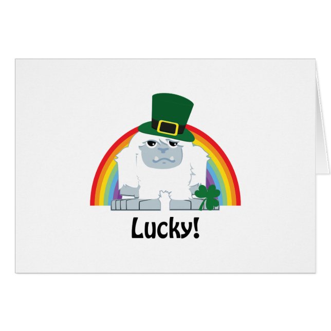 Lucky Yeti Leprechaun OBS Kort (Framsidan Horizontal)