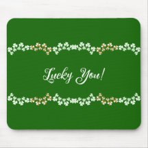 Lucky You Grönt Shamrocks Saint patrick's day