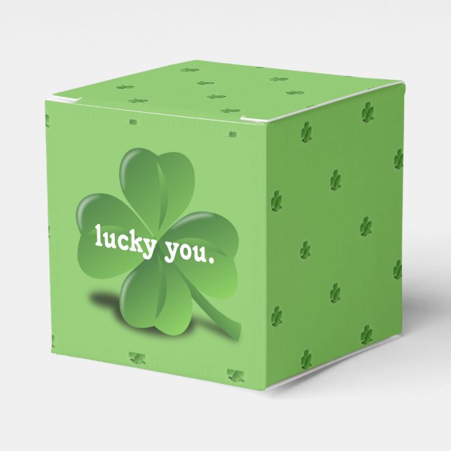 "Lucky You" Shamrock St. Patrits dag Presentaskar (Framsidan Sidan)