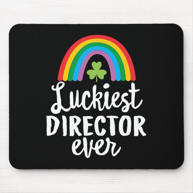 Luckyaste regissör någonsin St Patrick Day Shamroc Musmatta (Framsidan)