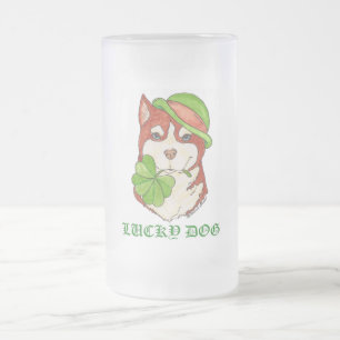 LUCKYDOG-mugg Frostat Ölglas