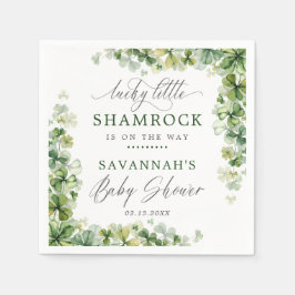 LuckyLittle Shamrock St. Patrick Day Baby Shower Pappersservett
